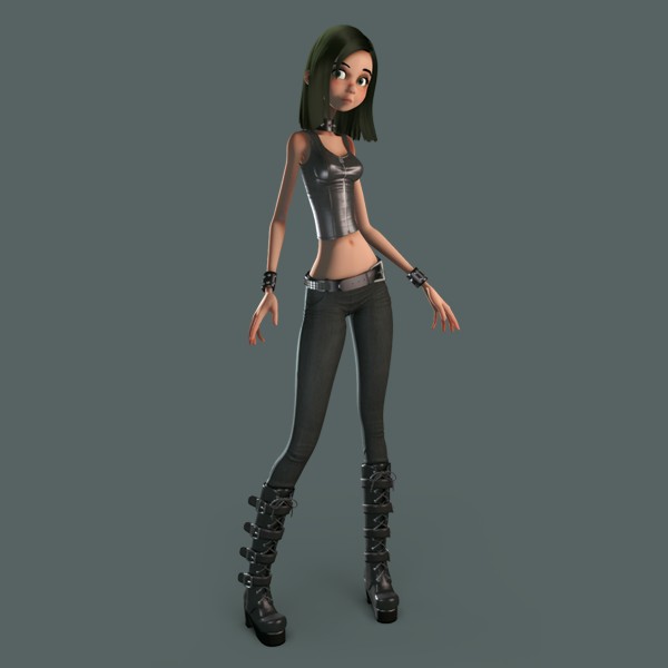 Cartoon girl preview image 1